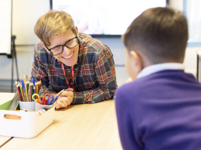Brad McCormick, Artistic Director, in primary school